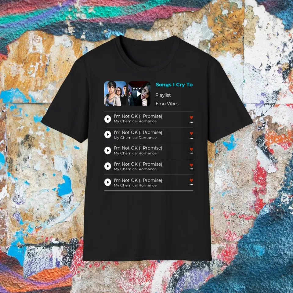 The Playlist - Customizable Unisex T-Shirt