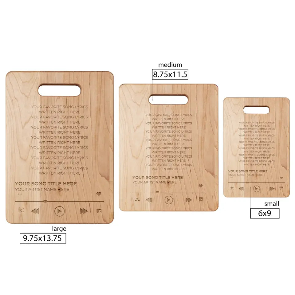 The Favorite Song - Charcuterie Cutting Board