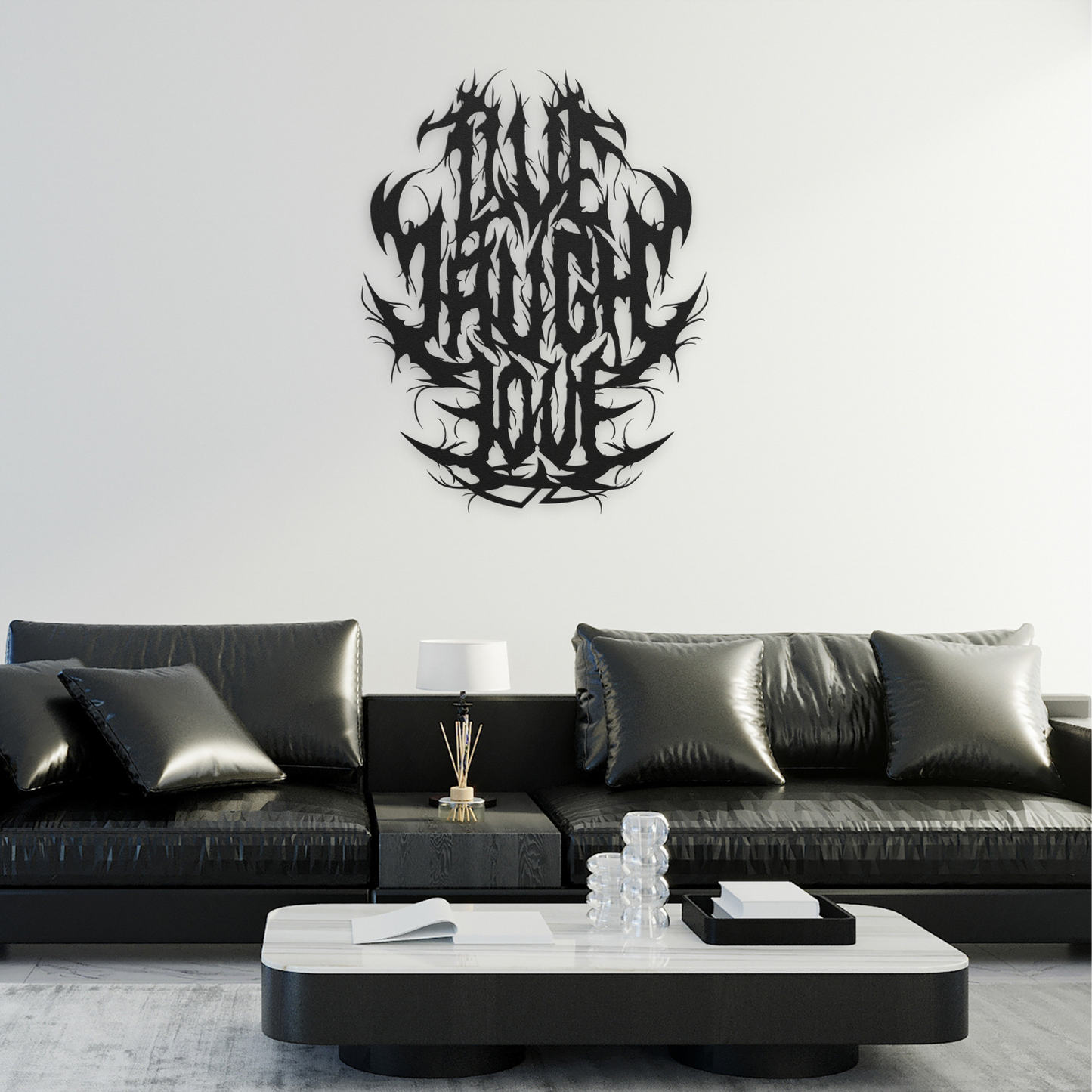 "Live Laugh Love" But METAL - Steel Wall Art Sign