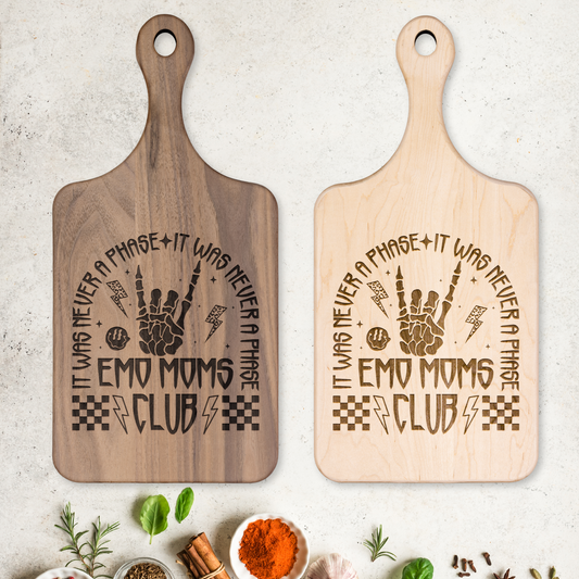 Emo Moms Club - Wood Charcuterie Cutting Board