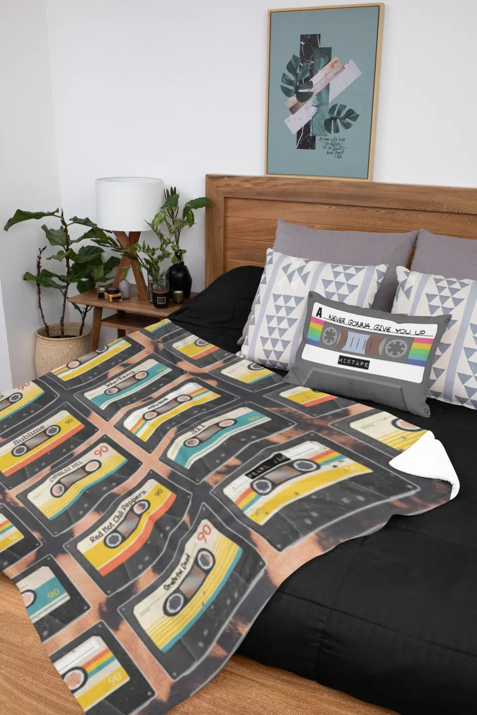 Retro Cassette Tape Ultra-Soft Microfleece Blanket - Customize Me!