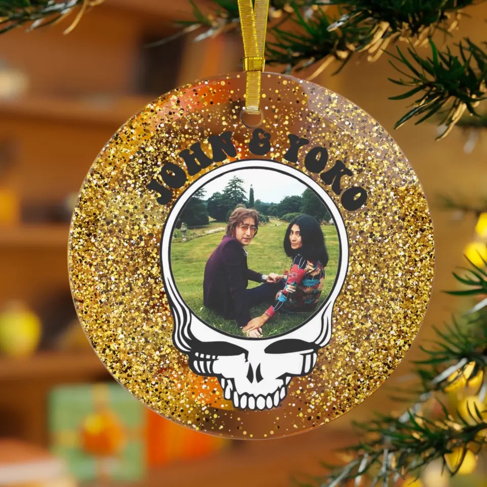 Grateful Ornament - Customizable Glass Tree Ornament