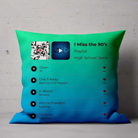 The Playlist - Customizable Pillow