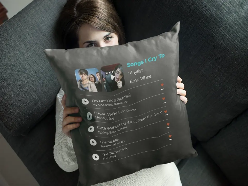 The Playlist - Customizable Pillow