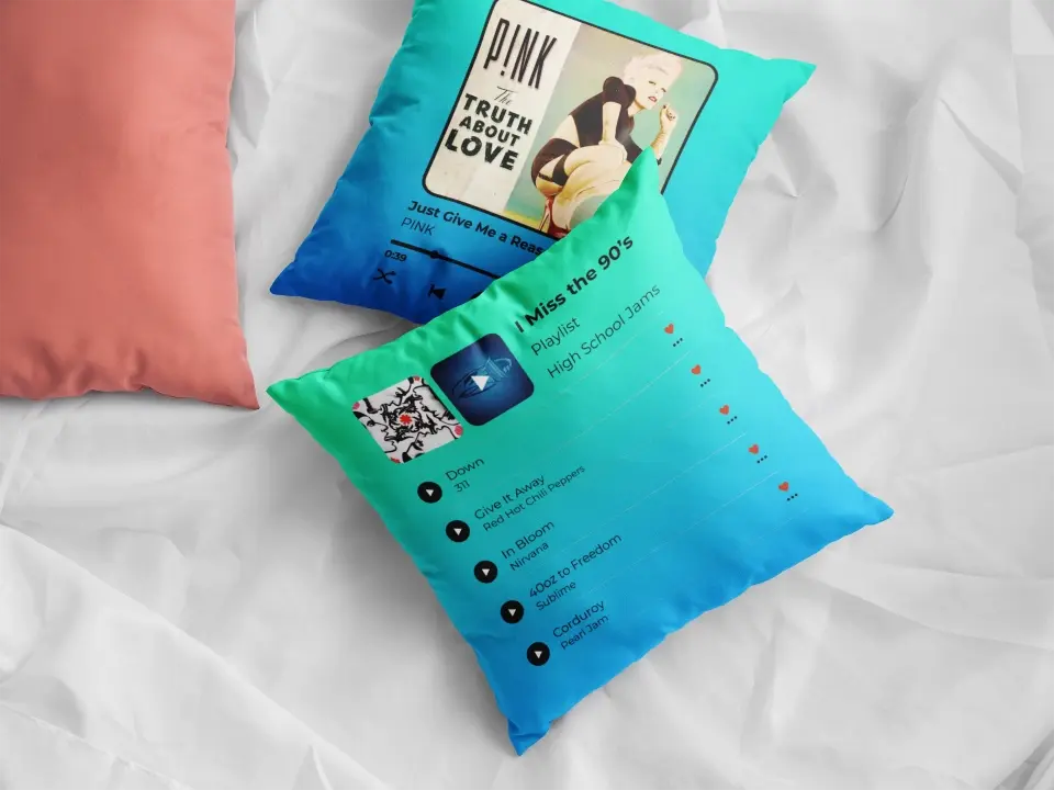 The Playlist - Customizable Pillow