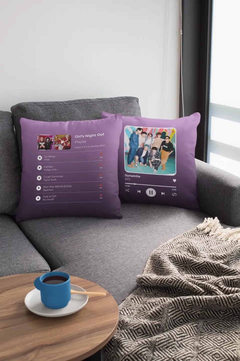 The Playlist - Customizable Pillow