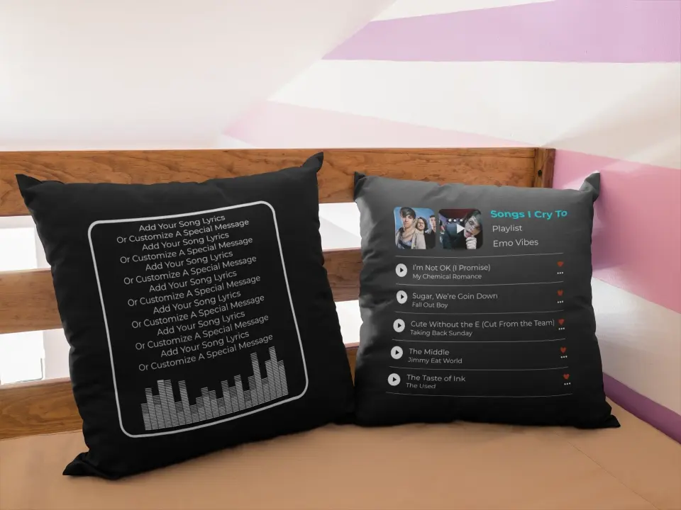 The Playlist - Customizable Pillow