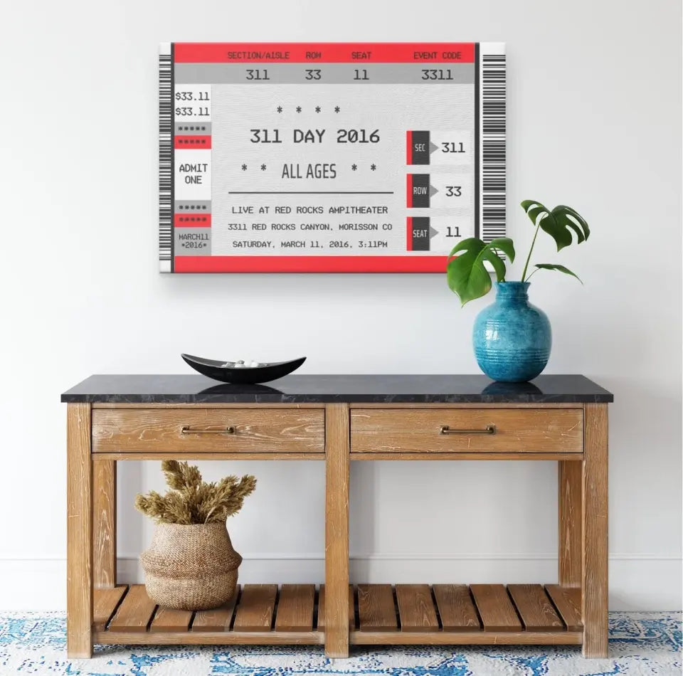 The Ticket Stub - Canvas Wall Art