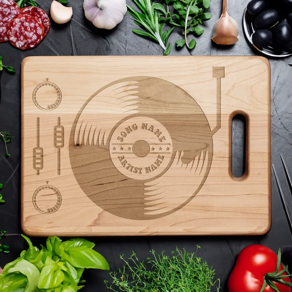 The Vintage Vinyl - Charcuterie Cutting Board