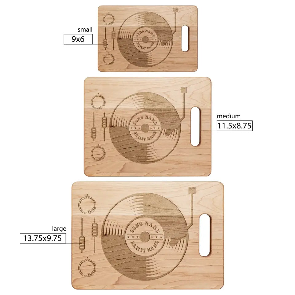 The Vintage Vinyl - Charcuterie Cutting Board