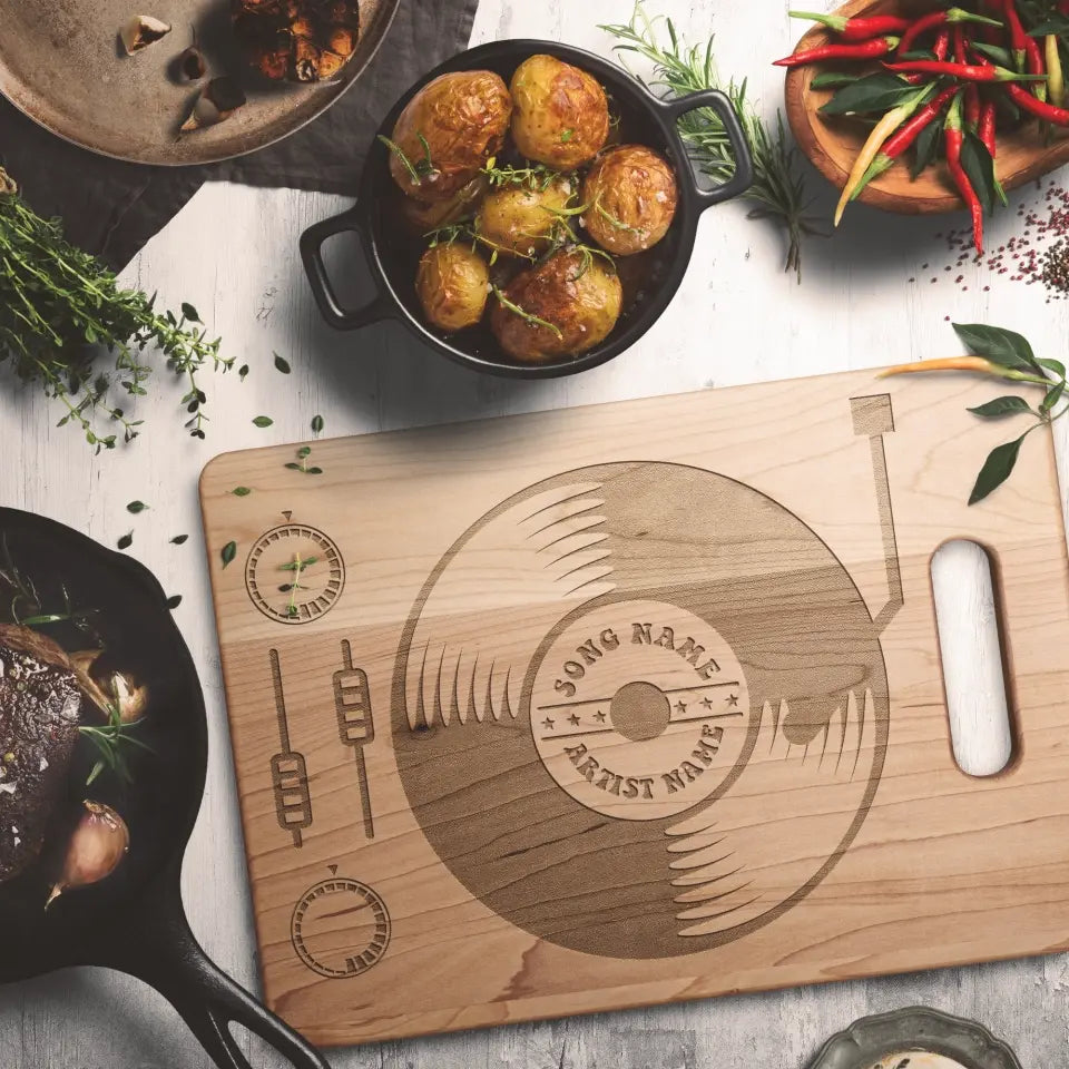 The Vintage Vinyl - Charcuterie Cutting Board