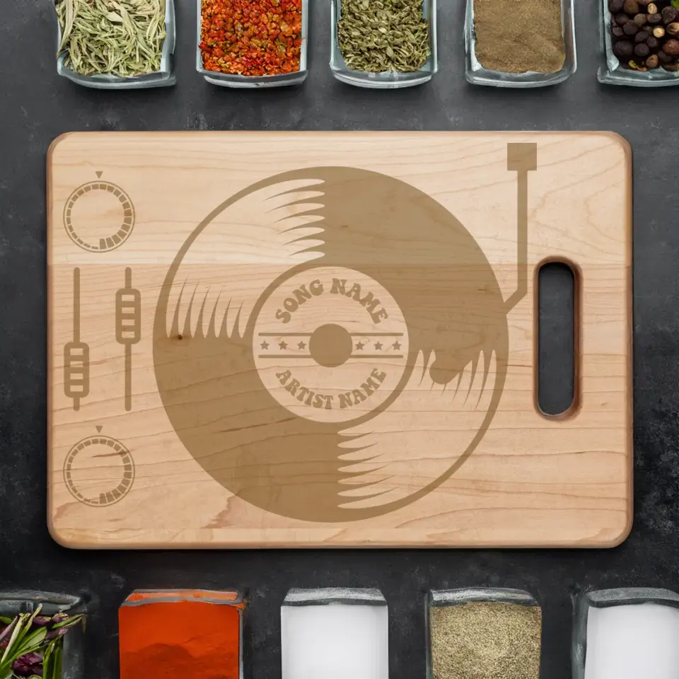 The Vintage Vinyl - Charcuterie Cutting Board