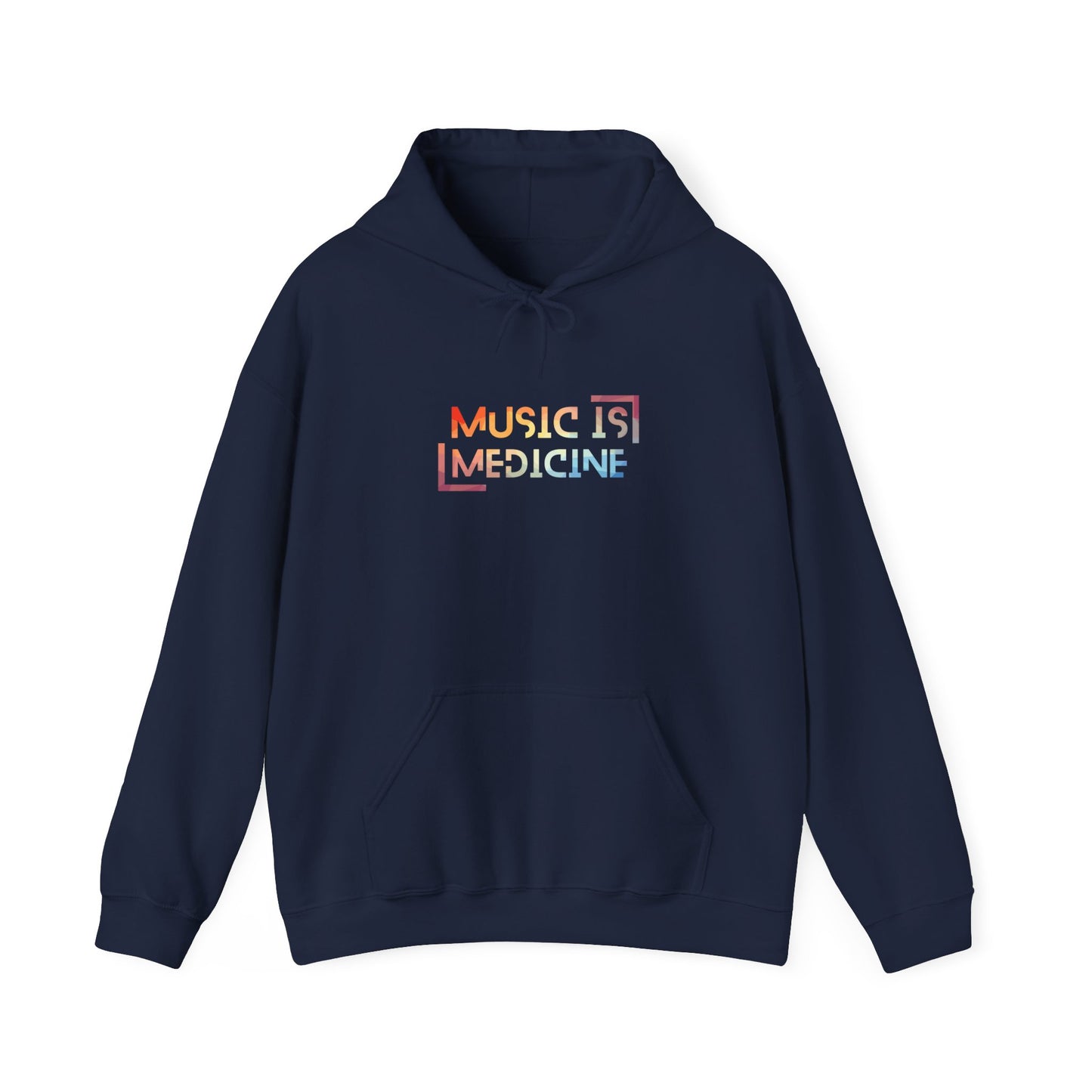 Music is Medicine Colorful - Unisex Heavy Blend™ Hooded Sweatshirt