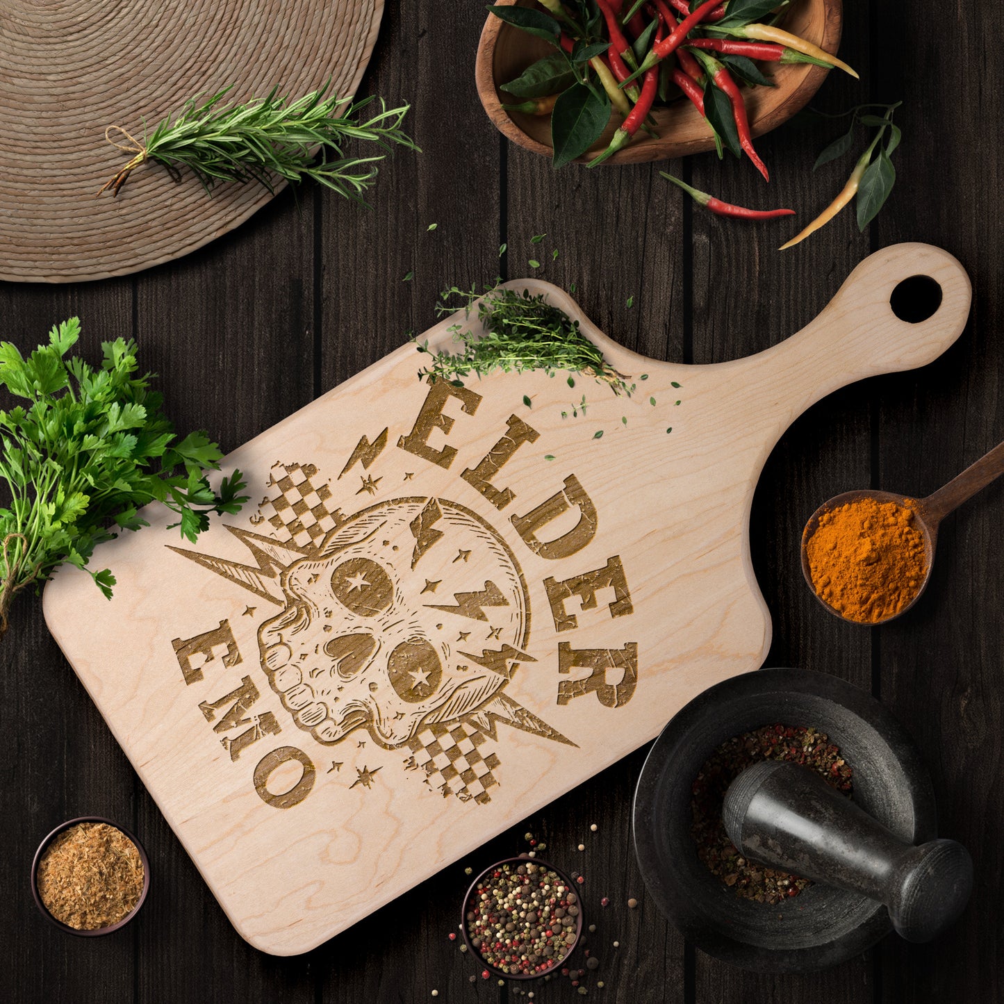 Elder Emo Wood Charcuterie Cutting Board