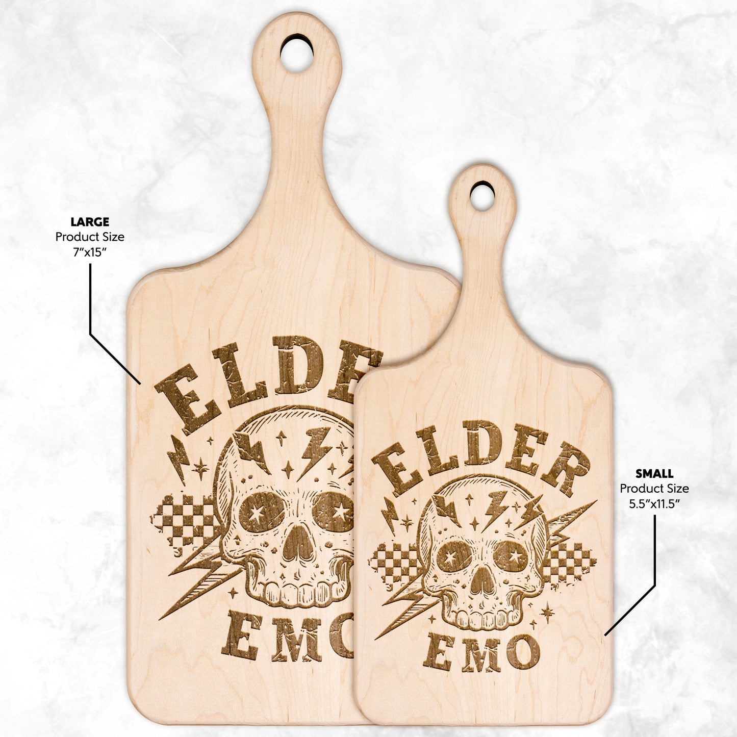 Elder Emo Wood Charcuterie Cutting Board
