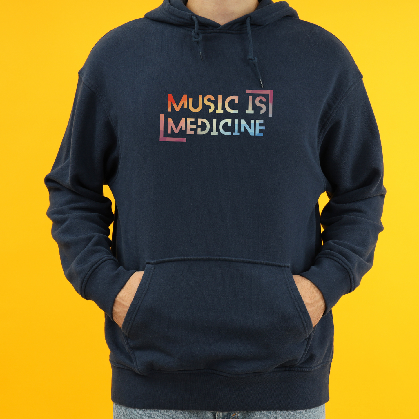 Music is Medicine Colorful - Unisex Heavy Blend™ Hooded Sweatshirt